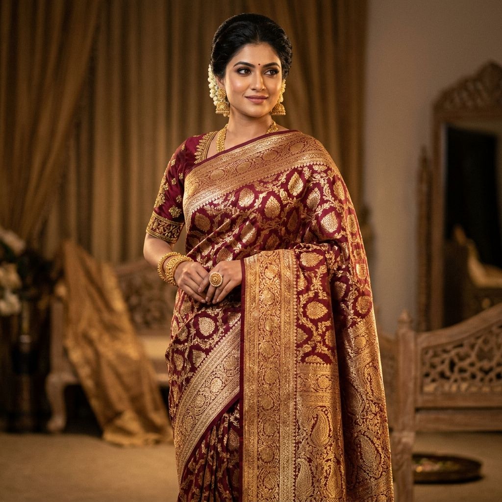 Banarasi Silk Sarees Kolkata - Saha Textile