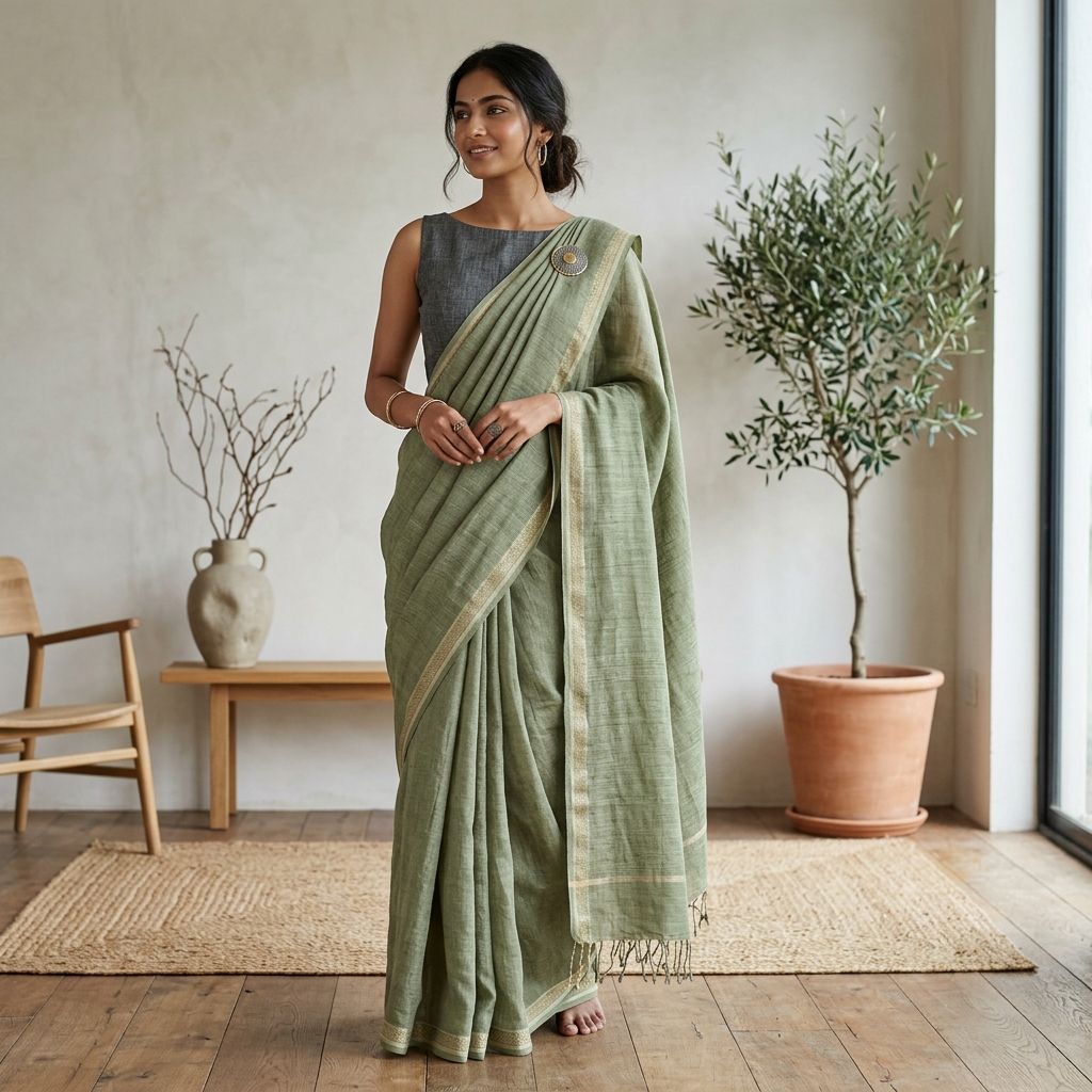 Linen Sarees Kolkata - Modern Ethnic Wear